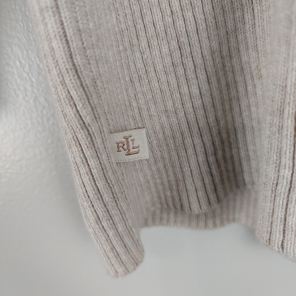 Ralph Lauren Ribbed Neutral Top - Picture 4 of 9